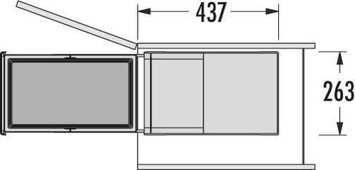 cumpără Feronerie pentru mobilă Hailo 3666911 Tandem 28 dark grey în Chișinău 