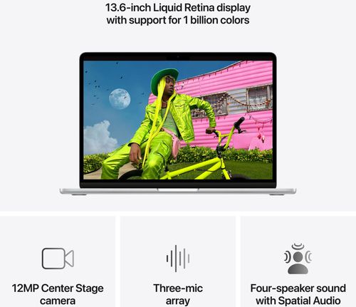 купить Ноутбук Apple MacBook Air 13" M5 10c/8g 16/512 GB Silver MDH74 в Кишинёве 