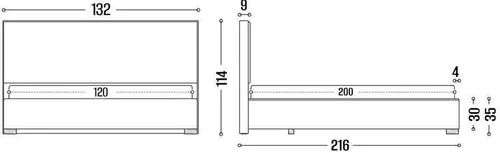 cumpără Pat my-STYLE my-Dina 120x200 (P44D12M01) în Chișinău 
