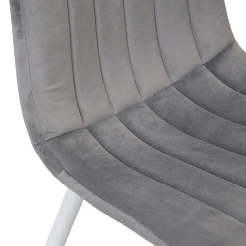 cumpără Scaun Deco DC-90P N20 Catifea Dark Grey+White Legs în Chișinău 