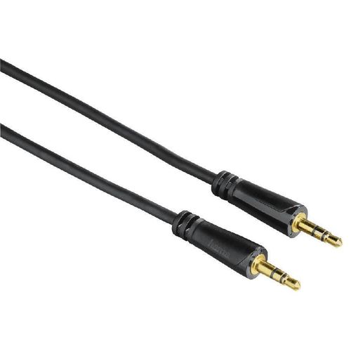 cumpără Cablu pentru AV Hama 122320 Audio Cable, 3.5 mm jack plug - plug, stereo, gold-plated, 5.0 m în Chișinău 