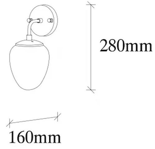 cumpără Candelabru de perete Trendy Lampa de perete Ns-10675 16x28x12cm în Chișinău 