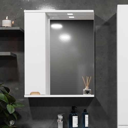 cumpără Oglindă baie Bayro Etna 600x750 левый белый мат în Chișinău 