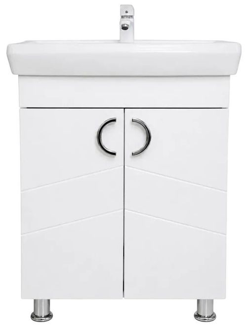 cumpără Dulap pentru lavoar Mashtab 12133 Alpin (ML) cu 2 uși 650x420x850 Alb mat în Chișinău 