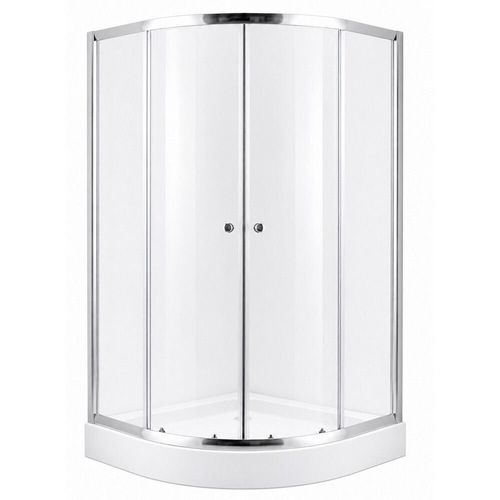 cumpără Cabină de duș MPN 29059 Cabina de dus, 800x800x1940mm, cada joasa, forma rotunda, sticla transparenta în Chișinău 
