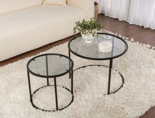 купить Журнальный столик Trendy Set masuta de cafea, Tokyo, Negru, 60x39x60cm в Кишинёве 