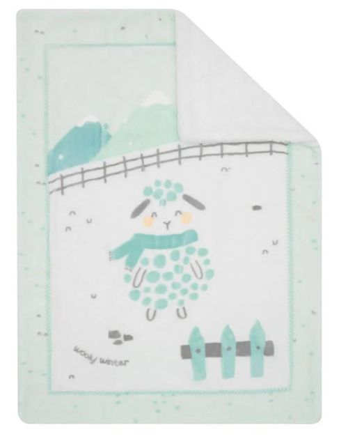 cumpără Lenjerie de pat pentru copii Kikka Boo 31103020149 Paturica super moale Sherpa Sleepy Sheep, 80/110cm în Chișinău 