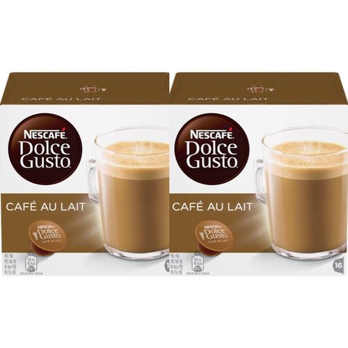 cumpără Cafea Nescafe Dolce Gusto Set 2 cutii Caffe Au Lait 160g (16 capsule) în Chișinău 