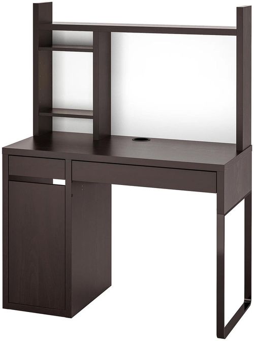 купить Офисный стол Ikea Micke 105x50 Black/Brown комп в Кишинёве 