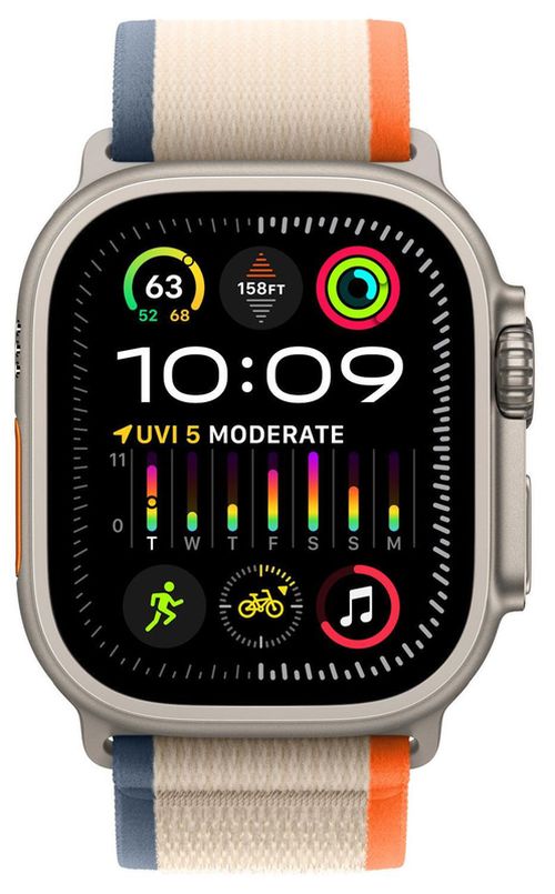 купить Смарт часы Apple Watch Ultra 2 GPS + Cellular, 49mm Orange/Beige Trail - M/L MRF23 в Кишинёве 