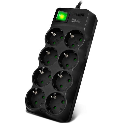cumpără Filtru electric Sven SF-08E-16, 8 Sockets, Children protection, 3.0m, Black în Chișinău 