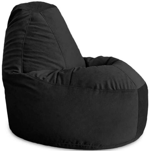 купить Кресло-мешок BeanBag BM5904, Люкс из велюра, XL, черный в Кишинёве 