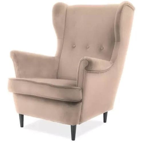 купить Кресло Signal Lord Velvet (Beige/Wenge) в Кишинёве 