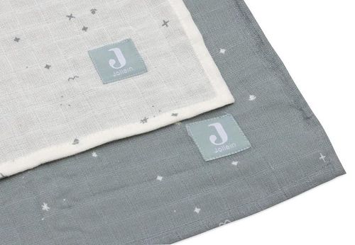 купить Аксессуар для пеленания Jollein 535-852-67102 Pelinci de muselina Twinkling Sea Green, 115x115cm, 2buc в Кишинёве 