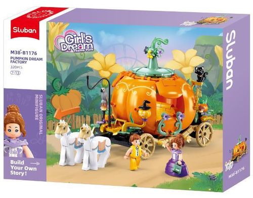 cumpără Set de construcție Sluban B1176 Caretă din bostan, 320 elem. în Chișinău 