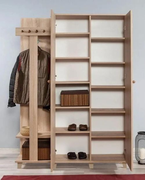 cumpără Mobilă pentru antreu Trendy Garmanto 135-220, Stejar Sonoma, 135x192x36cm (GTR005935) în Chișinău 