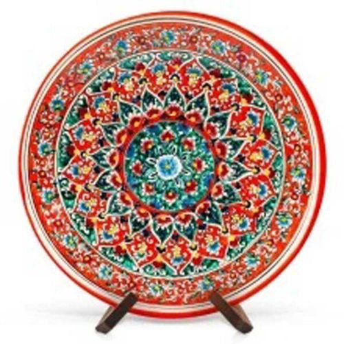 cumpără Farfurie Rishtan Ceramic Lyagan Kora Kalam 42cm, pictata manual, ceramica în Chișinău 