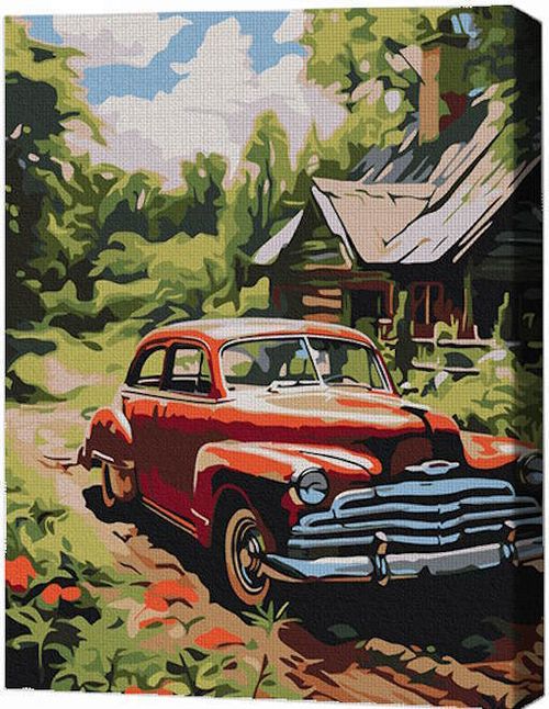 cumpără Tablou pe numere BrushMe RMG0026FC 30x40сm (fără cutie) Călătorie vintage în Chișinău 