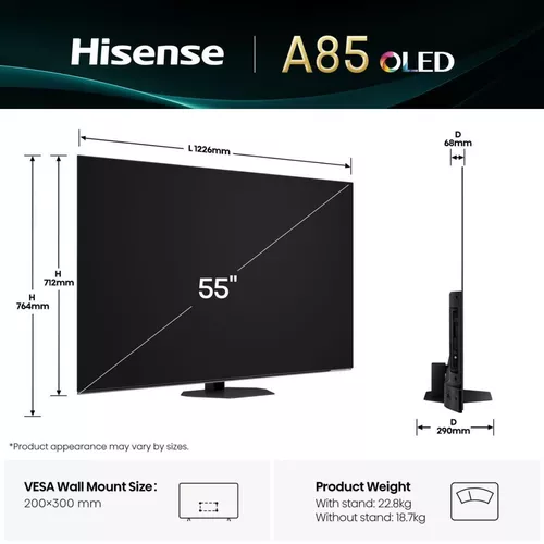 cumpără Televizor Hisense 55A85Q în Chișinău 