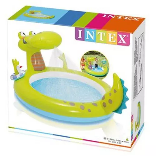 купить Бассейн надувной Intex 57431 Centru de joaca cu piscina CROCO 198x160x91cm в Кишинёве 