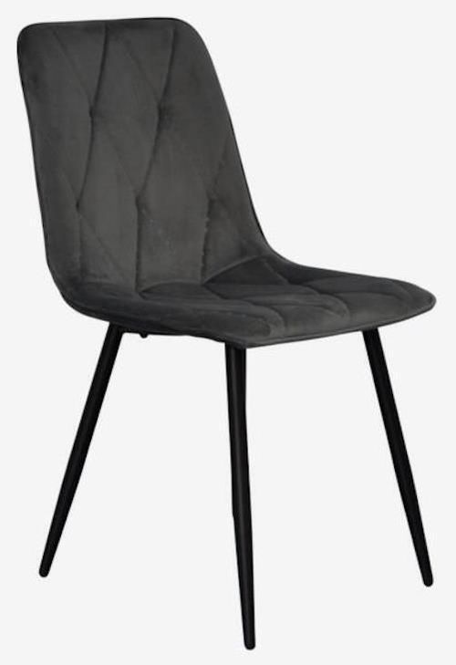 купить Комплект стол и стулья Evelin di Costacurta cтол DT-402-3B + 4 стула YTC-080B Bluvel-14 (Dark grey) в Кишинёве 