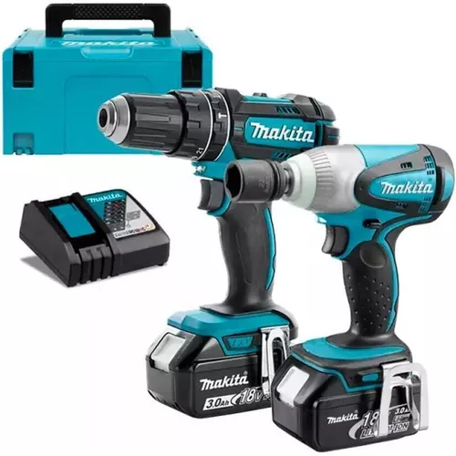 cumpără Set de scule electrice Makita DLX2133J Set (DHP482+DTW251+DC18RC+BL1830B*2) în Chișinău 