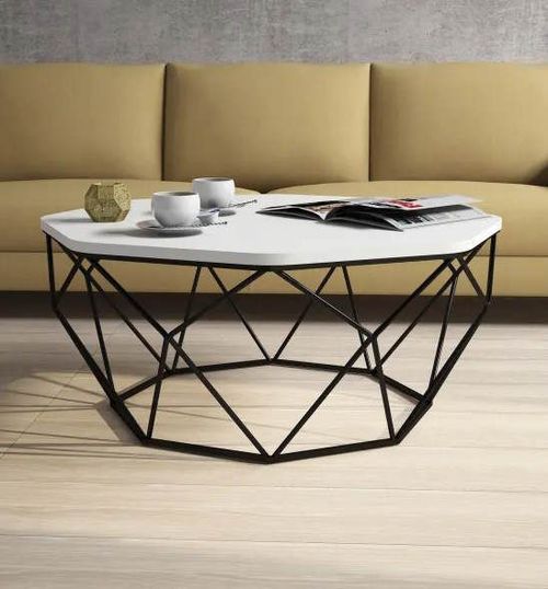 купить Журнальный столик Trendy Даймонд, белый 90x38x90 см в Кишинёве 