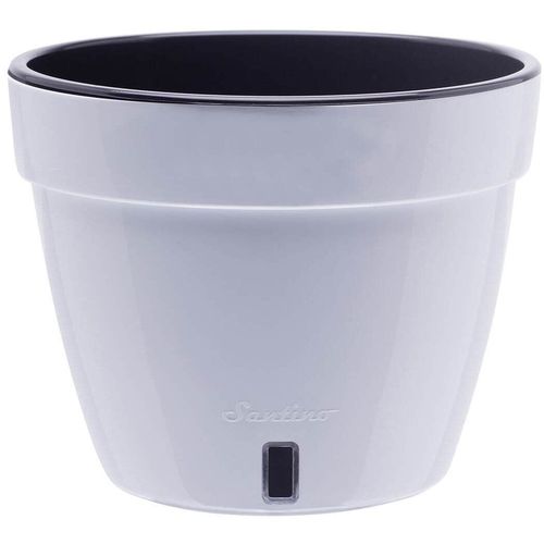cumpără Ghiveci pentru flori Santino Asti (12.0L, Alb/Negru) în Chișinău 