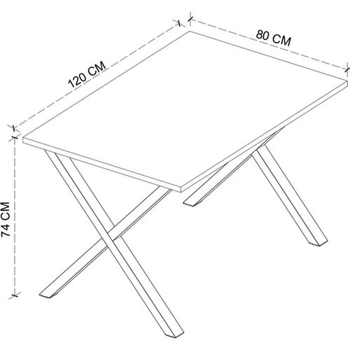 cumpără Masă Bofigo Обеденный стол 74x120x80c, Pine (34-14-02) în Chișinău 