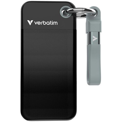 купить Накопители SSD внешние Verbatim M.2 External SSD 256GB Verbatim Pocket USB 3.2 Gen 2, Black/Grey (VER_32415) в Кишинёве 