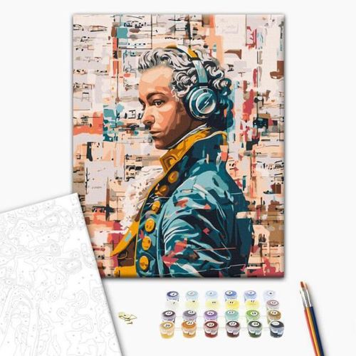 купить Картина по номерам BrushMe BS54039 40x50 cm (în cutie) Mozart modern в Кишинёве 