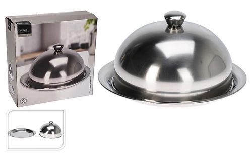 купить Тарелка Excellent Houseware 55117 Platou cu closa D24.5cm, inox в Кишинёве 