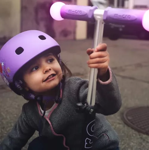 купить Самокат Micro MMD129 Mini Deluxe Magic LED Purple в Кишинёве 