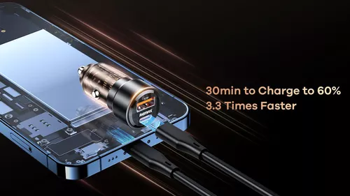 купить Зарядное устройство для автомобиля Remax RCC360 75W 1C+1A Black в Кишинёве 