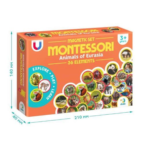 купить Настольная игра Dodo 200285 Joc magnetic Animalele Eurasiei, 36 elem в Кишинёве 