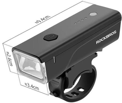 купить Аксессуар для велосипеда Rockbros 24510003001 Lanterna frontala pentru bicicleta 260LM в Кишинёве 