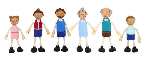 купить Домик для кукол Tooky Toy TH919 Căsuța pentru Păpușă din lemn, 57239 в Кишинёве 