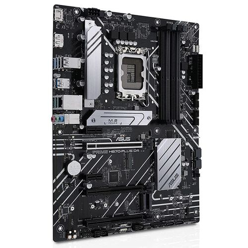 cumpără Placa de baza ASUS PRIME H670-PLUS D4 Intel H670, LGA1700, Dual DDR4 5066MHz, 2xPCIe 4.0 x16, PCI-E 3.0 x16, DP/HDMI, USB3.2 Type-C, NVMe RAID, SATA RAID, 3 x M.2 slots PCIe 4.0 x4, Intel Optane, SB 8-Ch., 2.5Gb Ethernet, AURA Sync în Chișinău 