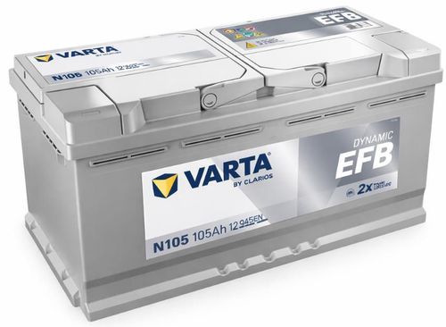 cumpără Acumulator auto Varta 105Ah 950А EFB (N105) 605500095 (394x175x190) în Chișinău 