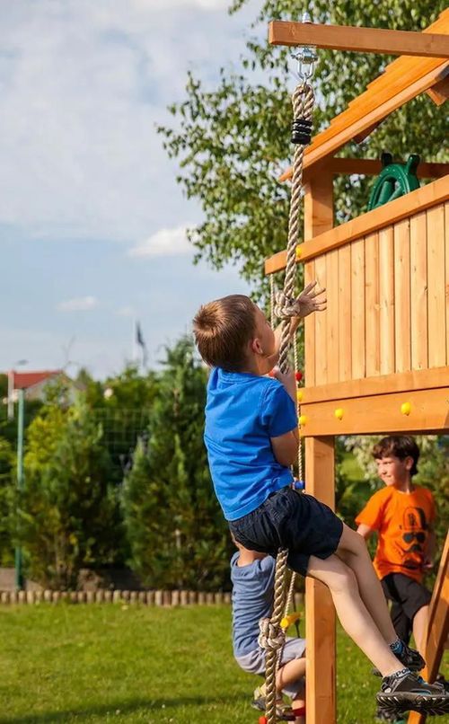 cumpără Teren de joacă Fungoo FORTRESS Move+ teak painted în Chișinău 