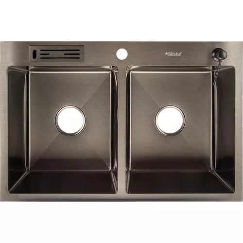 cumpără Chiuvetă bucătărie ArtFlame HM7650 HELGA negru în Chișinău 