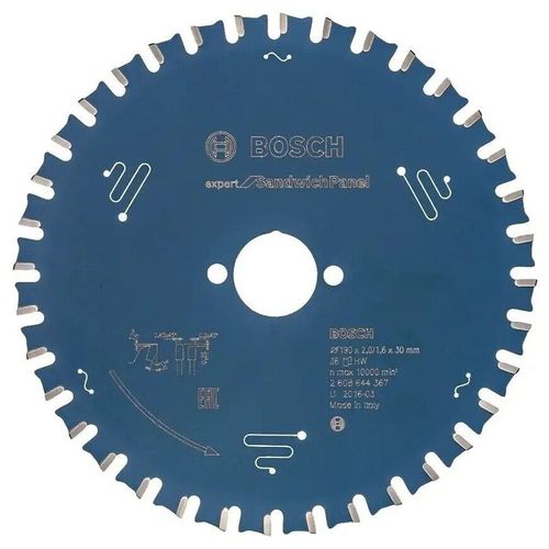 купить Диск отрезной Bosch 2608644367 Disc pentru sandwich panel 190x2.0/1.6x30 36T в Кишинёве 