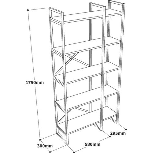 купить Офисный стеллаж Trendy VG4-GE 87x175x30cm, raft de carti в Кишинёве 