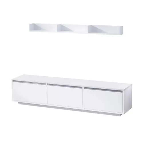 cumpără Comodă TV Trendy Prag, Alb 180x35x30cm în Chișinău 