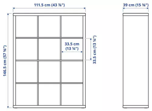 купить Офисный стеллаж Ikea Kallax 112x147 White в Кишинёве 