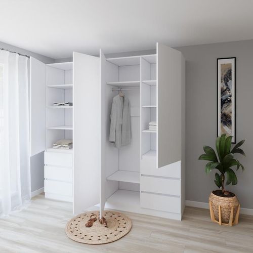 cumpără Dulap Smartex (15940) N17 200cm Alb în Chișinău 