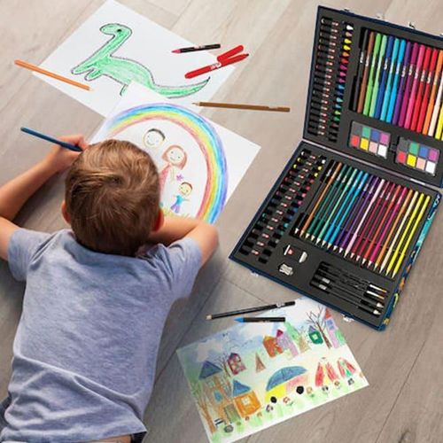 купить Набор для творчества As Kids 1038-82059 Set de desen HappiHobbi, Dinosaur, 100un, 1286D в Кишинёве 