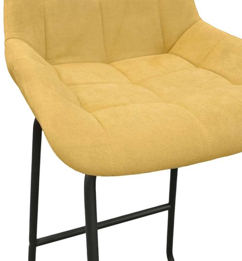 купить Барный стул Deco Nicole CFS Hoker LB SORO-40+Black Leg Yellow в Кишинёве 