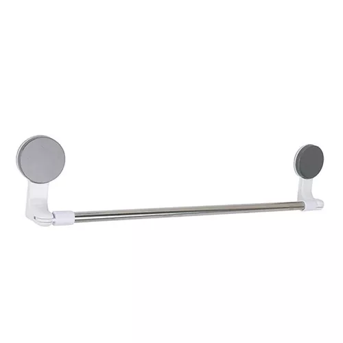 купить Держатель для полотенец Promstore 55601 Suport prosoape pe ventuze Bathroom 58.5x12cm, alb, metal/plastic в Кишинёве 