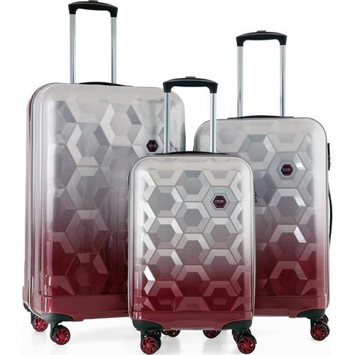 купить Чемодан CCS 5226 Set Grey/Burgundy в Кишинёве 